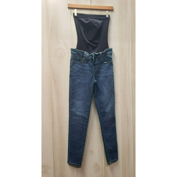Blanqi Maternity Jeans Skinny Denim Medium Wash Belly Support Womens Size 6 - Picture 1 of 8